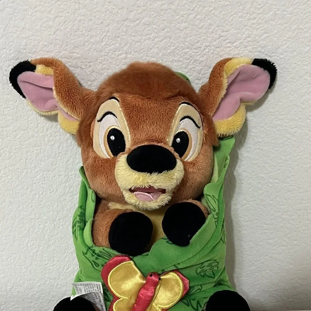 Disney Parks Disney Babies Bambi Baby Plush with Green Butterfly Blanket